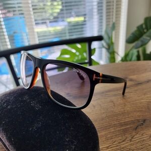 Tom Ford Black and Brown Men's Eyeglasses
